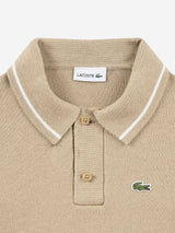 Lacoste Boys Polo Jumper in Beige