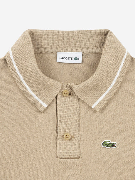 Lacoste Boys Polo Jumper in Beige