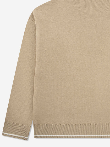 Lacoste Boys Polo Jumper in Beige