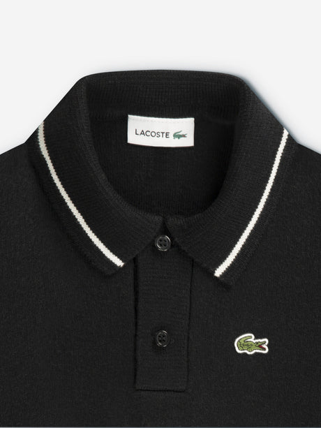 Lacoste Boys Polo Jumper in Black