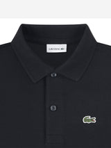 Lacoste Boys Petit Pique Polo Shirt in Black