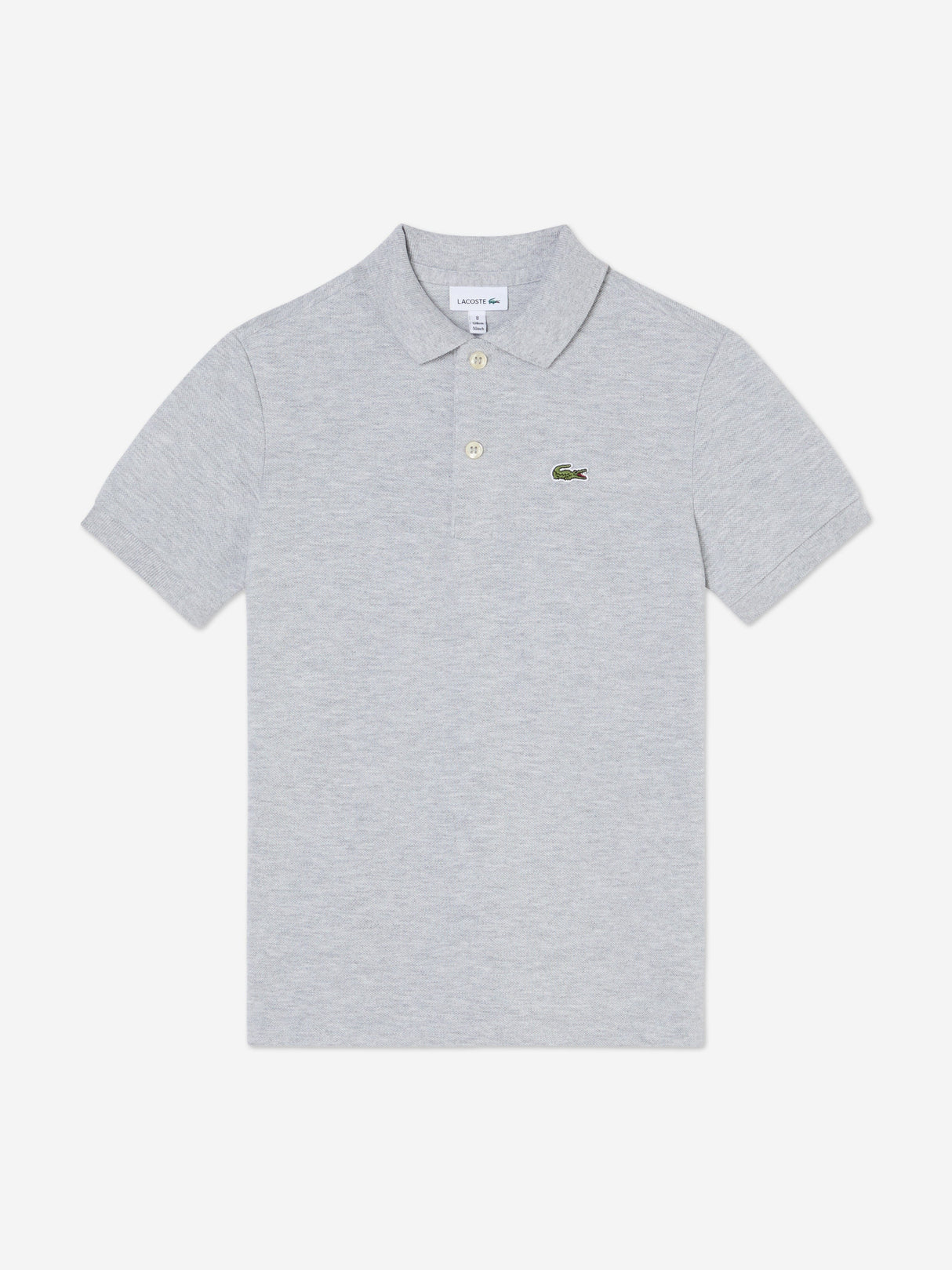 Lacoste Boys Pique Polo Shirt in Grey