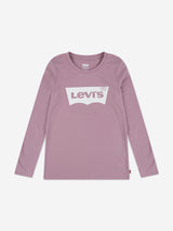 Levi's Girls Long Sleeve Batwing T-Shirt in Purple