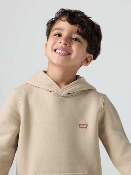 Levi's Boys Mini Batwing Hoodie in Beige