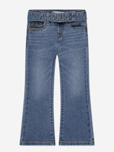 Levi's Girls Regular Rise Flared Jeans with Belt in Blue