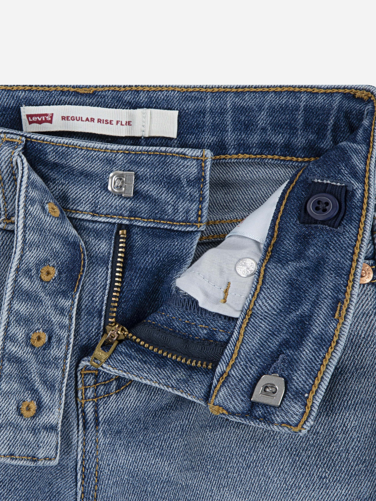 Levi's Girls Regular Rise Flared Jeans with Belt in Blue