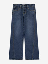 Levi's Girls Wide Leg Jeans with Seaming in Blue