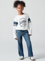 Levi's Girls Wide Leg Jeans with Seaming in Blue