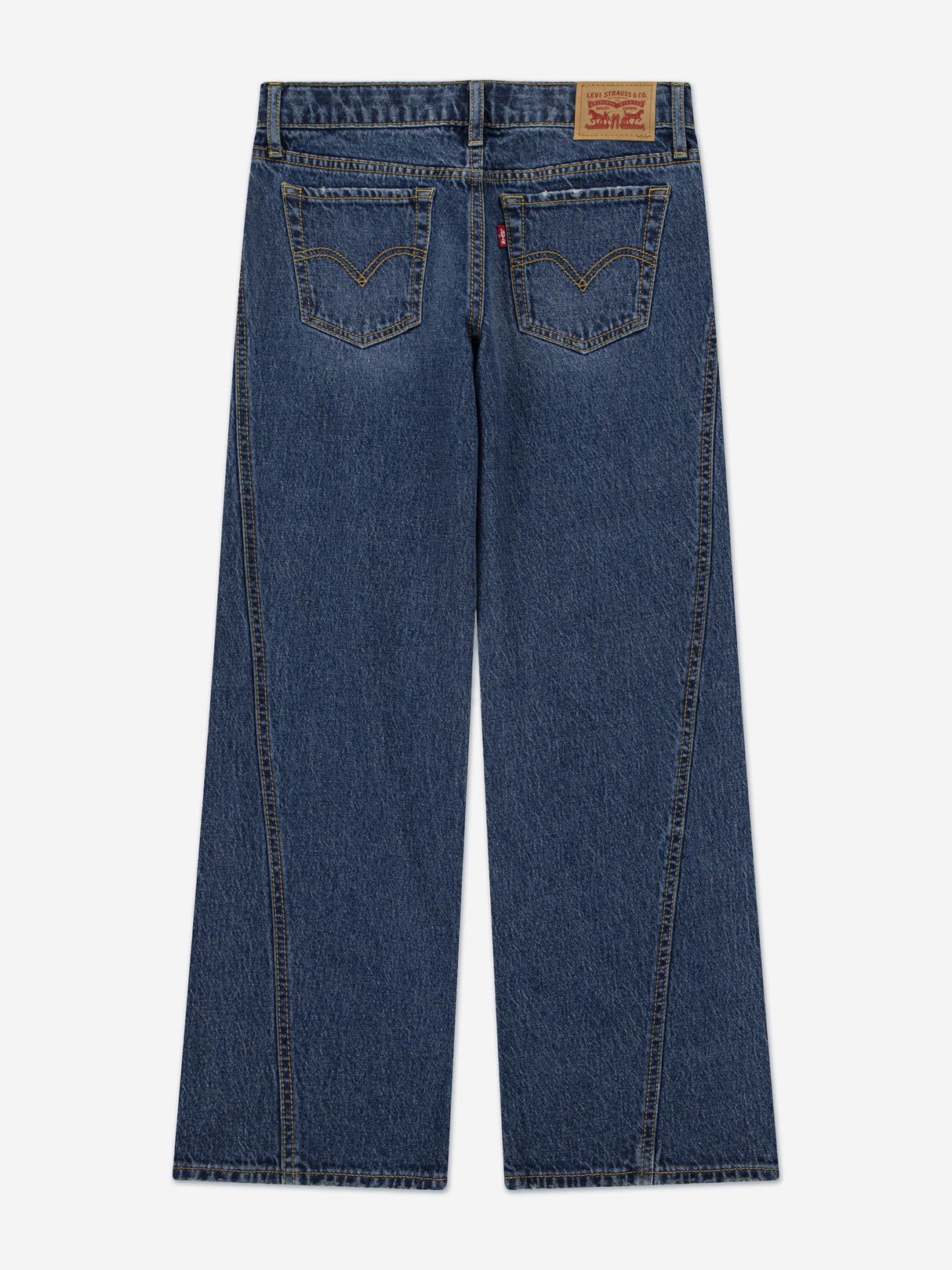Levi's Girls Wide Leg Jeans with Seaming in Blue