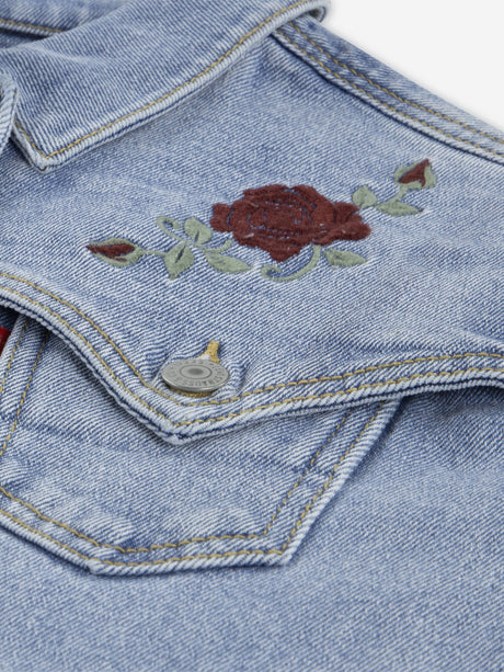 Levi's Girls Oversized Western Trucker Jacket in Blue