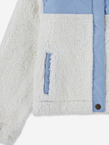 Levi's Girls Sherpa Trucker Jacket in White