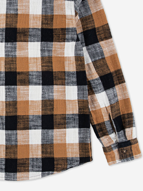 Levi's Boys Buffalo Check Flannel Shirt in Black