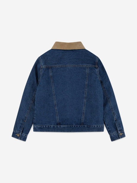 Levi's Boys Quilted Lined Trucker Jacket in Blue