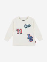 Levi's Baby Boys Long Sleeve Logo T-Shirt in Ivory
