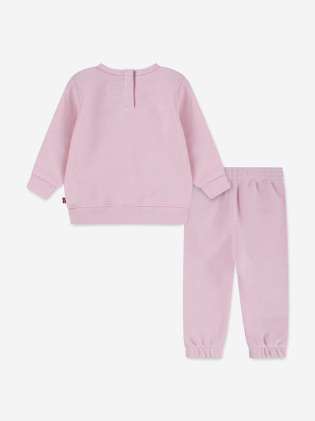 Levi's Baby Girls Logo Tracksuit in Pink