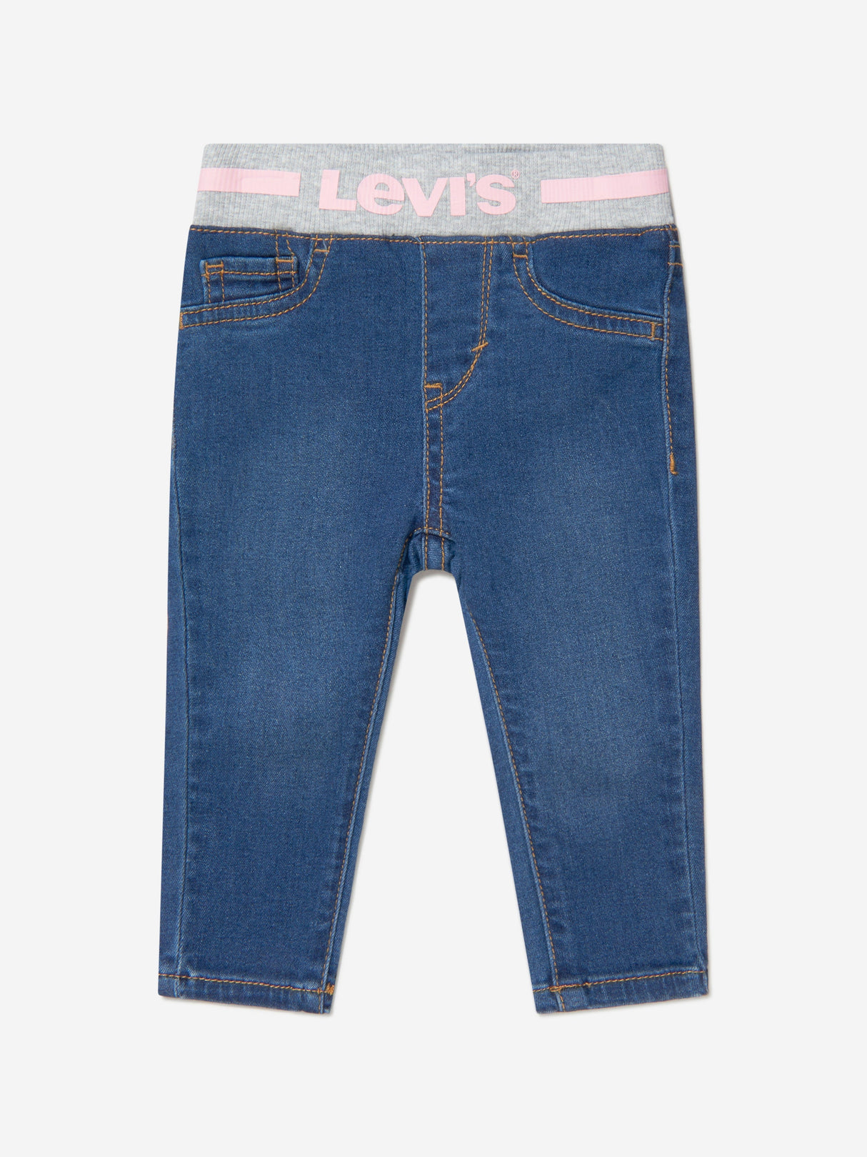 Levi's Baby Girls Pull On Skinny Jeans in Blue