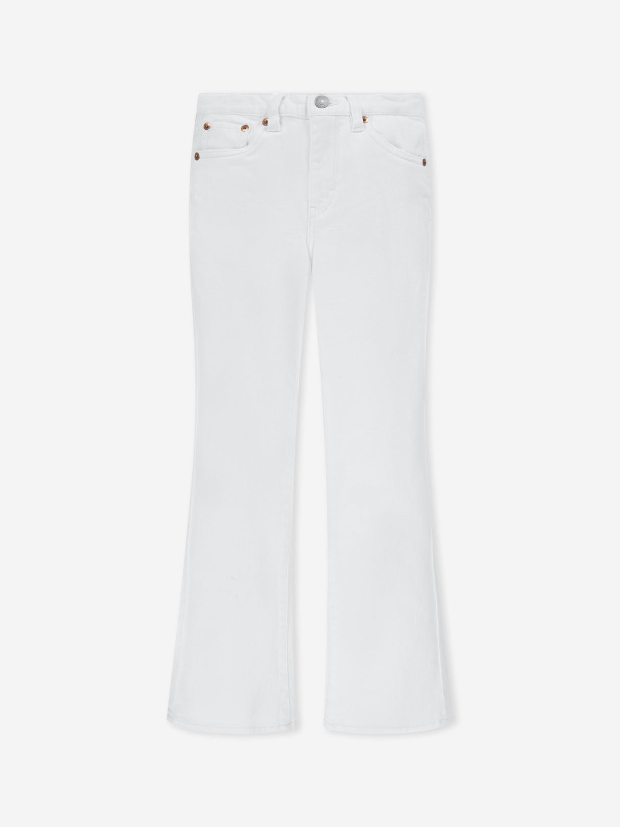 Levi's Girls 726 High Rise Flare Jeans in Ivory