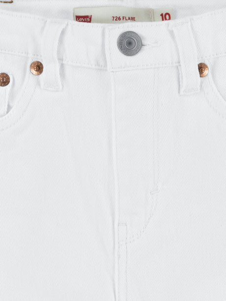 Levi's Girls 726 High Rise Flare Jeans in Ivory
