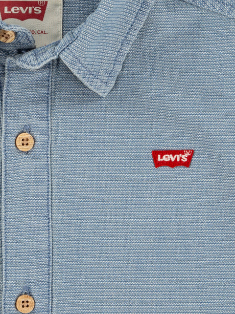 Levi's Boys Short Sleeve Woven Shirt in Blue