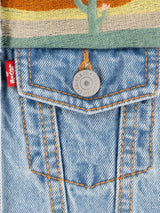 Levi's Girls Embroidered Gilet in Blue