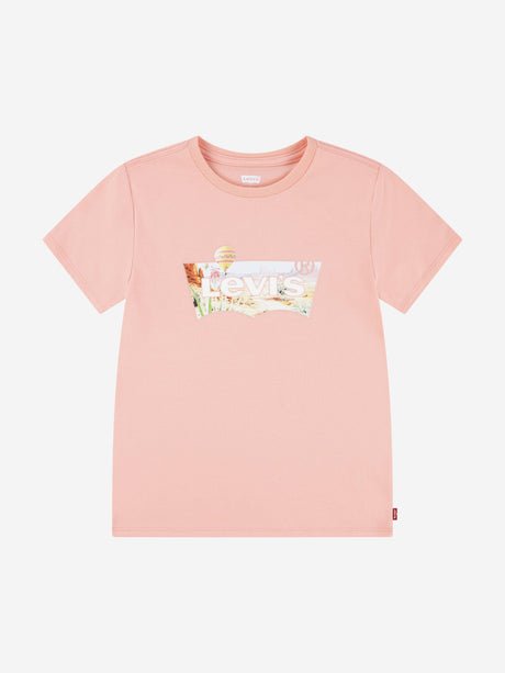 Levi's Girls Hot Air Balloon Batwing T-Shirt in Pink