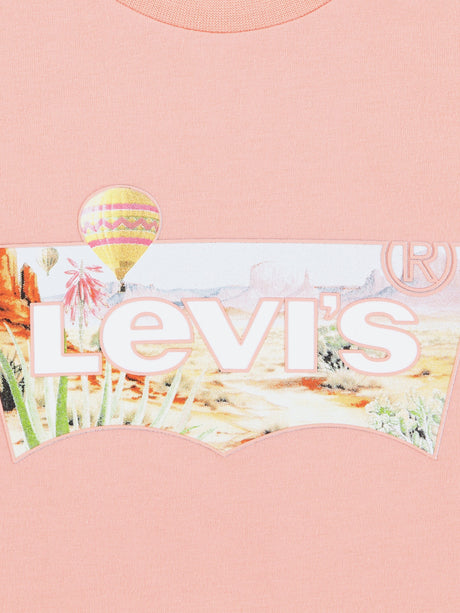 Levi's Girls Hot Air Balloon Batwing T-Shirt in Pink