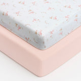 Baby Elegance 2 Pack Jersey Cot Bed Sheets, 140 x 70cm
