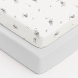 Baby Elegance 2 Pack Jersey Cot Bed Sheets, 140 x 70cm