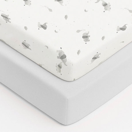 Baby Elegance 2 Pack Jersey Cot Bed Sheets, 140 x 70cm