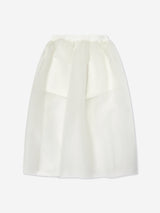 Mama Luma Girls Long Tulle Skirt in White