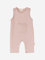 Mininio Baby Girls Organic Cotton Romper in Pink