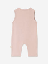Mininio Baby Girls Organic Cotton Romper in Pink