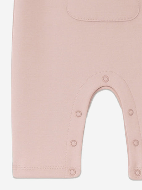 Mininio Baby Girls Organic Cotton Romper in Pink