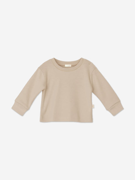 Mininio Baby Organic Cotton Trouser Set in Beige