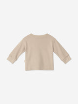 Mininio Baby Organic Cotton Trouser Set in Beige