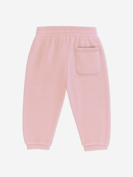 Mininio Baby Girls Cotton Fleece Tracksuit in Pink