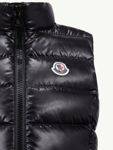 Moncler Enfant Girls Down Padded Ghany Gilet in Black