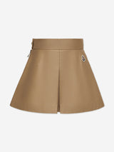 Moncler Enfant Girls Pleated Skirt in Beige