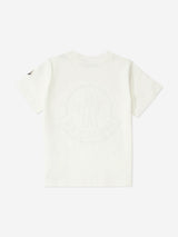 Moncler Enfant Boys Logo T-Shirt in Ivory