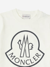 Moncler Enfant Boys Logo T-Shirt in Ivory