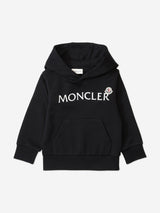 Moncler Enfant Kids Logo Hoodie in Black