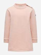 Moncler Enfant Girls Branded Sweater Dress in Pink