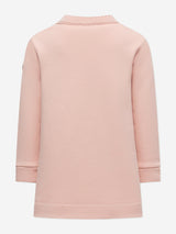 Moncler Enfant Girls Branded Sweater Dress in Pink