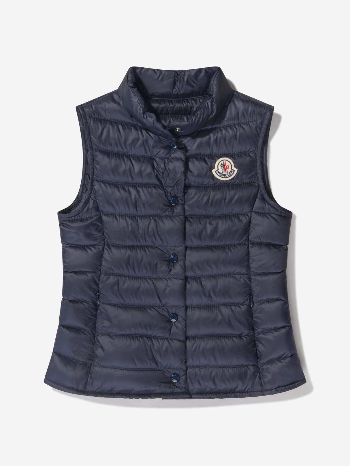 Moncler Enfant Girls Down Padded Liane Gilet in Navy