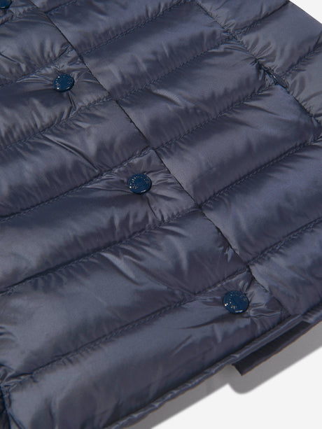 Moncler Enfant Girls Down Padded Liane Gilet in Navy