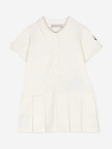 Moncler Enfant Baby Girls Polo Dress in Ivory