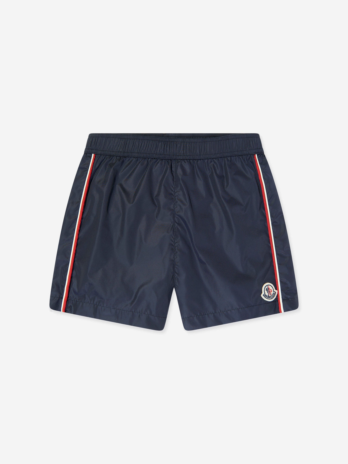 Moncler Enfant Boys Logo Swim Shorts in Navy