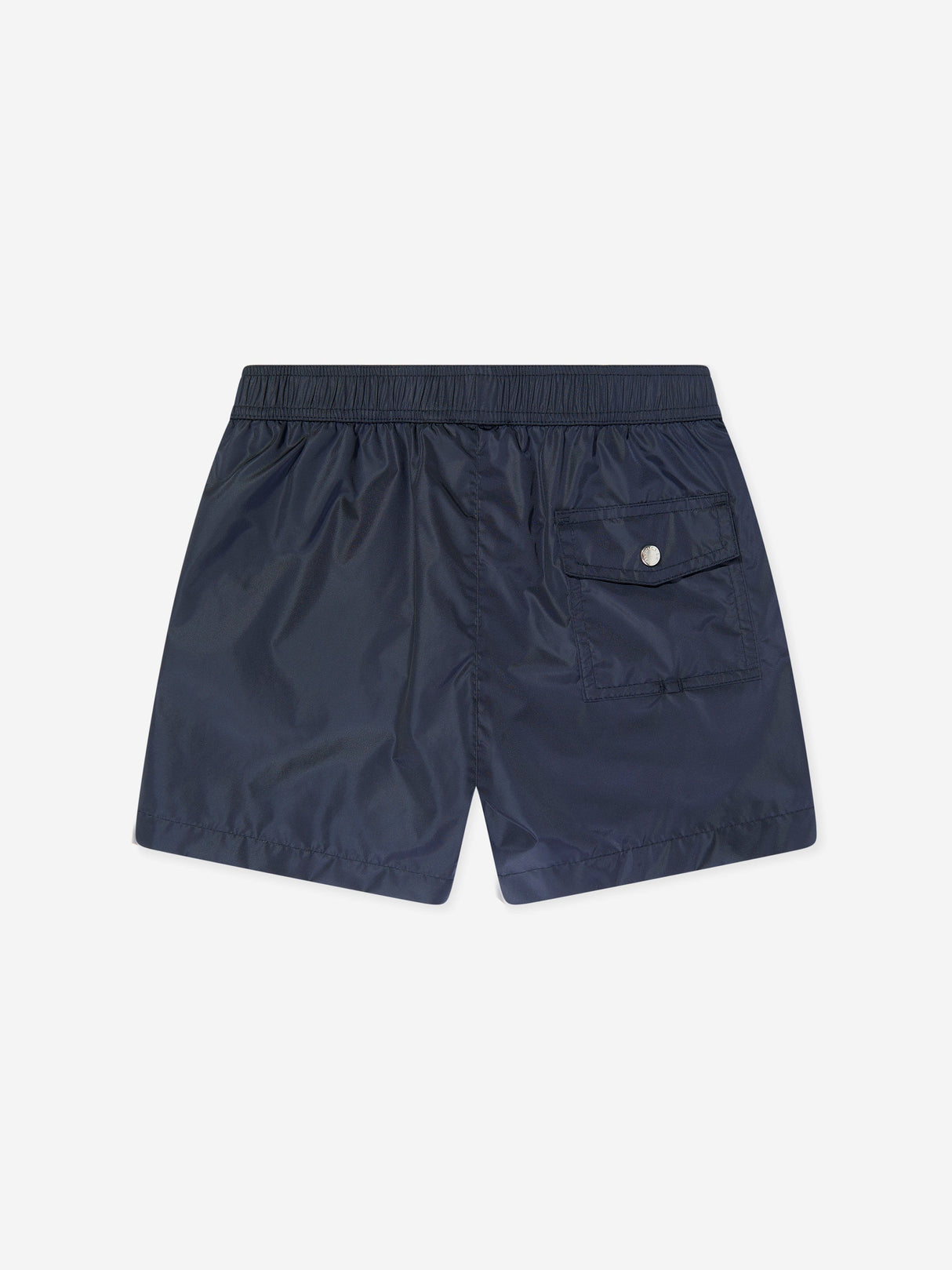 Moncler Enfant Boys Logo Swim Shorts in Navy