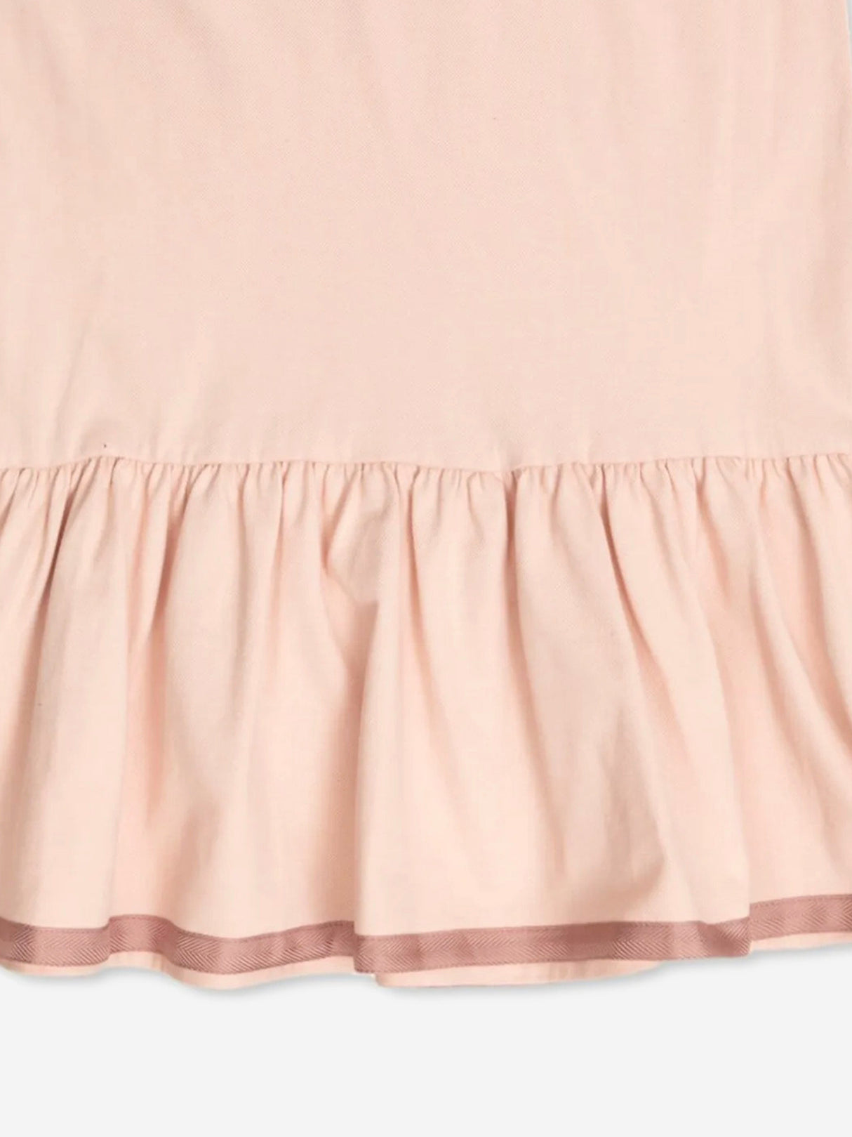 Moncler Enfant Girls Logo Polo Dress in Pink