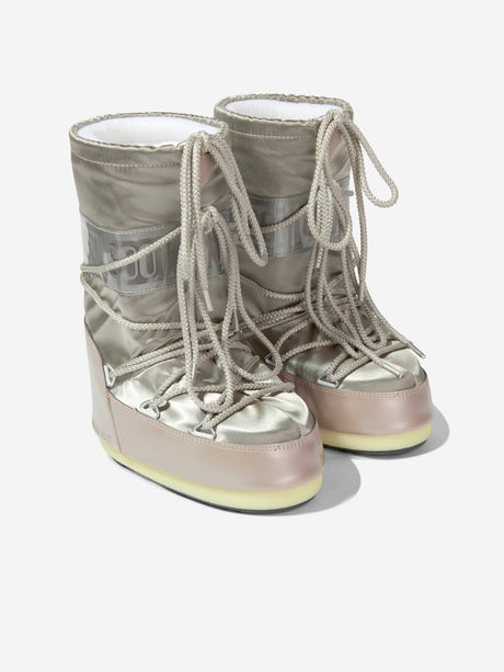 Moon Boot Girls Icon Glance Boots in Gold